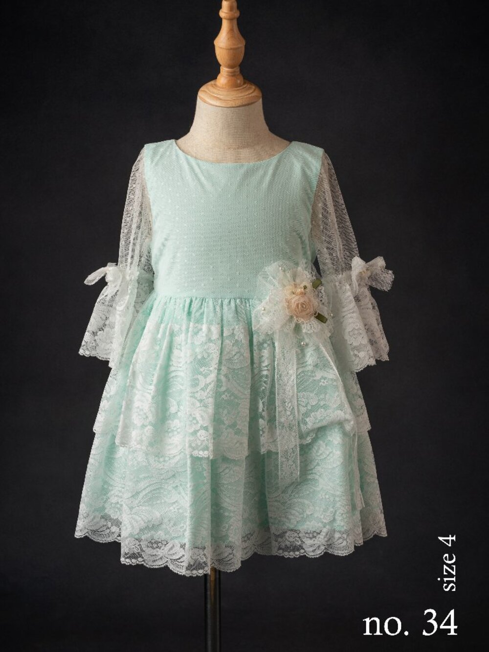Pettigirl Mint Spring Dress, size 4, NEW